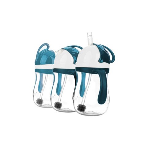 AKUKU A0166 Bidon ze słomką z odważnikiem blue/grey AKUKU A0166 Bidon ze słomką z odważnikiem blue/grey