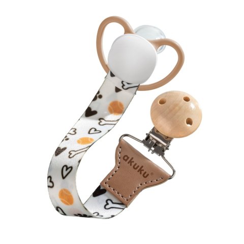 AKUKU A0581 Tasiemka do smoczka Kość AKUKU A0581 Tasiemka do smoczka Kość