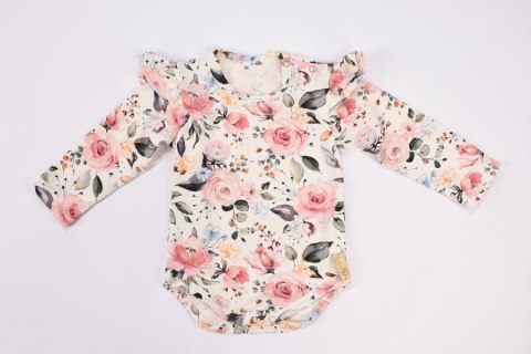 BABY 01189 Body niemowlęce dł rękaw Róża 68/74 BABY 01189 Body niemowlęce dł rękaw Róża 68/74