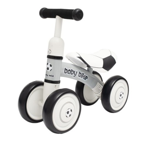 BABY MIX Jeździk Baby Bike czarno biały football 51009