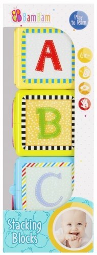 BAM BAM 482510 Klocki edukacyjne 3 szt BAM BAM 482510 Klocki edukacyjne 3 szt