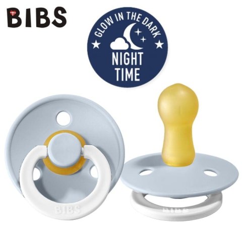 BIBS 200271 Smoczek uspokajający BABY BLUE NIGHT M BIBS 200271 Smoczek uspokajający BABY BLUE NIGHT M