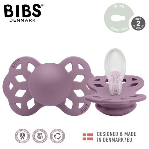 BIBS 442300 Smoczek uspokajający INFINITY SYMETRICAL MAUVE M BIBS 442300 Smoczek uspokajający INFINITY SYMETRICAL MAUVE M