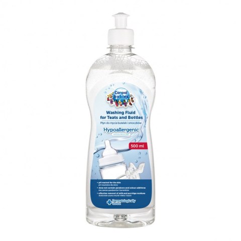 CANPOL 1/500 Ekologiczny płyn do mycia smoczków i butelek 500 ml CANPOL 1/500 Ekologiczny płyn do mycia smoczków i butelek 500 ml