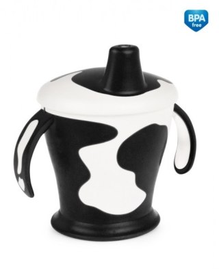 CANPOL 31/404 Kubek niekapek krówka z uchwytami 250ml czarny