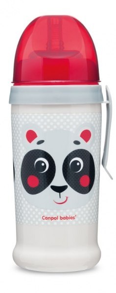 CANPOL 56/510 Bidon niekapek Hello Little panda beżowy*