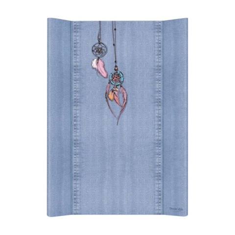 CEBA 102-119-598 Przewijak miękki profilowany krótki 50x70 DENIM STYLE DREAM CATCHER blue GRATIS pokrowiec na przewijak, składan CEBA 102-119-598 Przewijak miękki profilowany krótki 50x70 DENIM STYLE DREAM CATCHER blue GRATIS pokrowiec na przewijak, składan