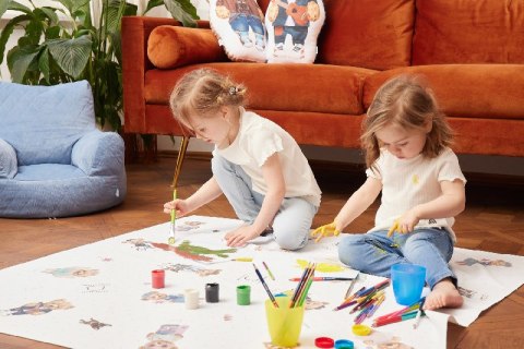 CEBA 308-000-636 Less mess mat mata ochronna 120x120 Raccon* CEBA 308-000-636 Less mess mat mata ochronna 120x120 Raccon*