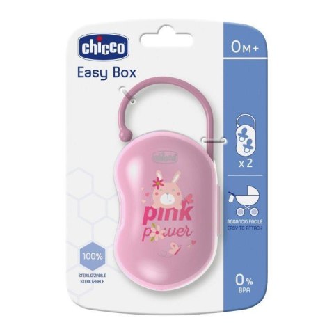 CHICCO 00000205100000 Podwójne etui do smoczka różowe*