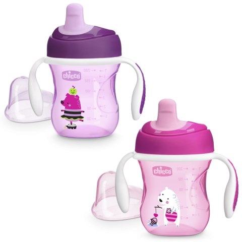 CHICCO 00006921100000 Kubek niekapek z ustnikiem 6m+ girl CHICCO 00006921100000 Kubek niekapek z ustnikiem 6m+ girl