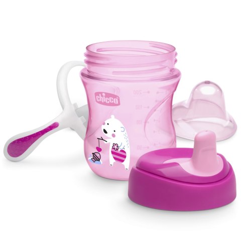 CHICCO 00006921100000 Kubek niekapek z ustnikiem 6m+ girl CHICCO 00006921100000 Kubek niekapek z ustnikiem 6m+ girl