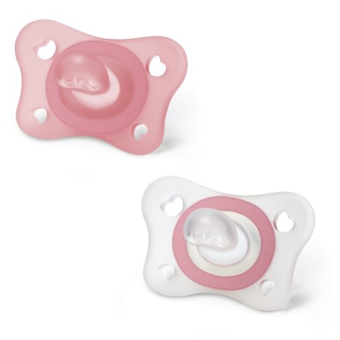CHICCO 00073231110000 Smoczek PHYSIO MINI SOFT 2-6 silikon 2 szt girl