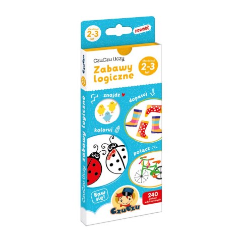 CzuCzu 7223262 Książeczka edukacyjna Zabawy Logiczne 2-3l. CzuCzu 7223262 Książeczka edukacyjna Zabawy Logiczne 2-3l.