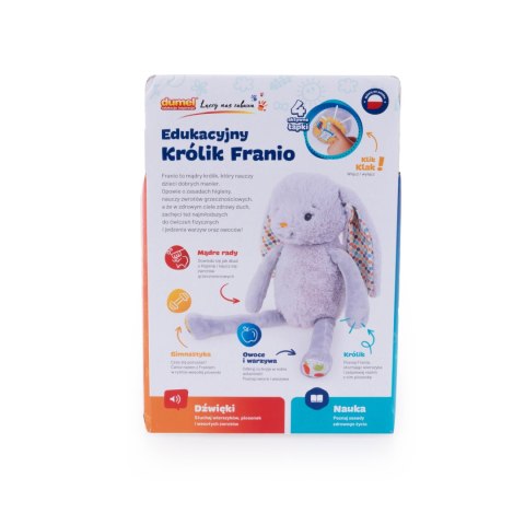 DUMEL DD 30002 Edukacyjny Królik Franio DUMEL DD 30002 Edukacyjny Królik Franio