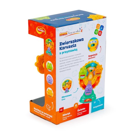 DUMEL DD 30804 Zwierzakowa karuzela z przyssawką DUMEL DD 30804 Zwierzakowa karuzela z przyssawką