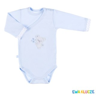 EWA 852663 NEWBORN Body REGL DŁ niebieski 62