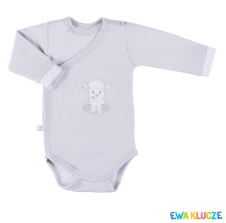 EWA 852786 NEWBORN Body REGL DŁ szary 62