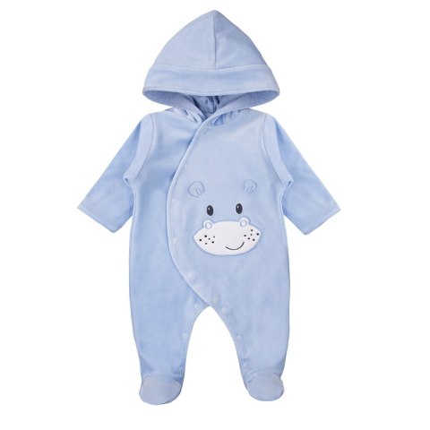EWA 931184 Pajac BABY LOVE welur kapt.podsz. niebieski 68 EWA 931184 Pajac BABY LOVE welur kapt.podsz. niebieski 68