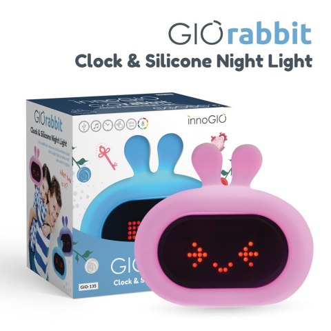 INNOGIO GIO-135 Lampka silikonowa z zegarem GIO Rabbit* INNOGIO GIO-135 Lampka silikonowa z zegarem GIO Rabbit*