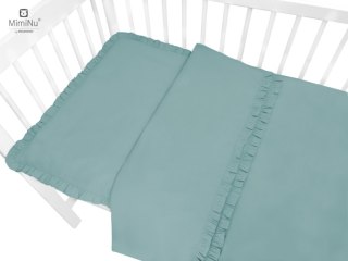 KIECZMERSKI Pościel C-2 100x135 ROYAL z falbanką zieleń nepalska