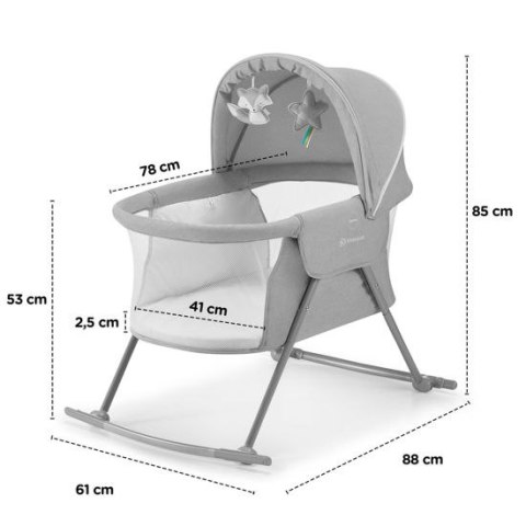 KINDERKRAFT Łóżeczko/kołyska LOVI beige KINDERKRAFT Łóżeczko/kołyska LOVI beige