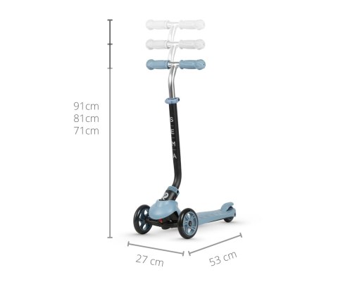 MILLY MALLY 4540 Qplay Hulajnoga Sema 3w1 blue MILLY MALLY 4540 Qplay Hulajnoga Sema 3w1 blue