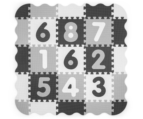 MILLY MALLY 5611 Mata piankowa puzzle Jolly 3x3 Digits - grey MILLY MALLY 5611 Mata piankowa puzzle Jolly 3x3 Digits - grey