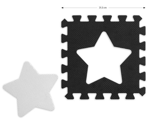 MILLY MALLY 5616 Mata piankowa puzzle 36szt. Jolly 4x4 Shapes - grey MILLY MALLY 5616 Mata piankowa puzzle 36szt. Jolly 4x4 Shapes - grey