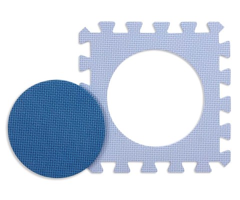 MILLY MALLY 5618 Mata piankowa puzzle Jolly 4x4 Shapes - blue MILLY MALLY 5618 Mata piankowa puzzle Jolly 4x4 Shapes - blue