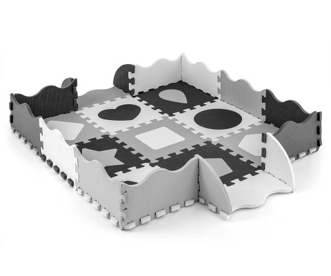 MILLY MALLY 5613 Mata piankowa puzzle 25szt. Jolly 3x3 Shapes - grey MILLY MALLY 5613 Mata piankowa puzzle 25szt. Jolly 3x3 Shapes - grey