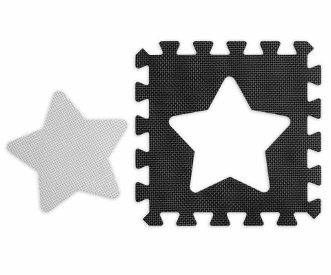 MILLY MALLY 5613 Mata piankowa puzzle 25szt. Jolly 3x3 Shapes - grey MILLY MALLY 5613 Mata piankowa puzzle 25szt. Jolly 3x3 Shapes - grey