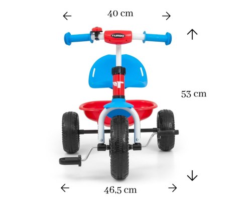 MILLY MALLY Rowerek Turbo Cool red MILLY MALLY Rowerek Turbo Cool red