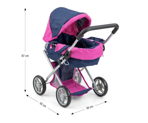 MILLY MALLY Wózek dla lalek Alice Prestige Navy MILLY MALLY Wózek dla lalek Alice Prestige Navy
