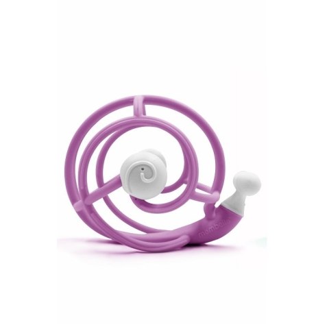 MOMBELLA 8106 Gryzak z grzechotką Ślimak purple MOMBELLA 8106 Gryzak z grzechotką Ślimak purple