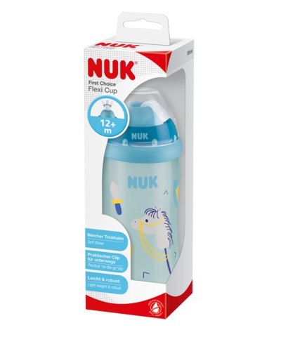 NUK 255410 Kubek 300ml FLEXI CUP ze słomką NUK 255410 Kubek 300ml FLEXI CUP ze słomką