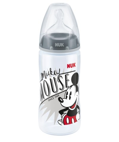 NUK 741019 Butelka FC+ PP 300ml ze wskaźnikiem temperatury DISNEY MYSZKA MIKI smoczek silikonowy M 6-18 NUK 741019 Butelka FC+ PP 300ml ze wskaźnikiem temperatury DISNEY MYSZKA MIKI smoczek silikonowy M 6-18