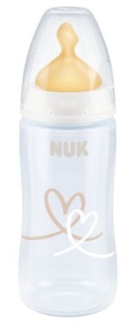 NUK 741927 Butelka FC+ PP 300 ml z wskaźnikiem temperatury smoczek lateksowy 0-6 m-cy M
