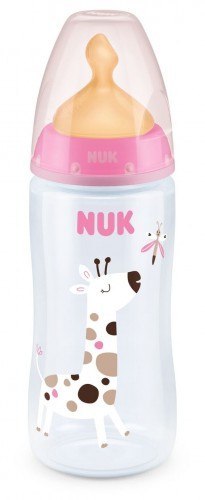 NUK 741927 Butelka FC+ PP 300 ml z wskaźnikiem temperatury smoczek lateksowy 0-6 m-cy M