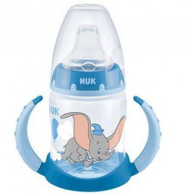 NUK 743931 Butelka FC 150 ml z uchwytami i wskaźnikiem temperatury DISNEY DUMBO ustnik silikonowy NUK 743931 Butelka FC 150 ml z uchwytami i wskaźnikiem temperatury DISNEY DUMBO ustnik silikonowy