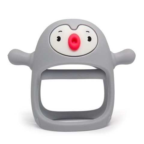 SMILY MIA Gryzak silikonowy Pingwin light grey SMILY MIA Gryzak silikonowy Pingwin light grey