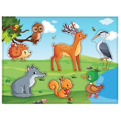 SMILY PLAY SPW83611 Układanka drewniana Leśne zwierzątka SMILY PLAY SPW83611 Układanka drewniana Leśne zwierzątka