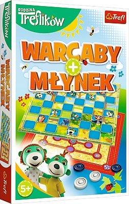 TREFL 01920 Gra Warcaby/Młynek Trefliki* TREFL 01920 Gra Warcaby/Młynek Trefliki*