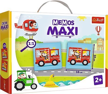 TREFL 02267 Gra Memos Maxi Pojazdy* TREFL 02267 Gra Memos Maxi Pojazdy*
