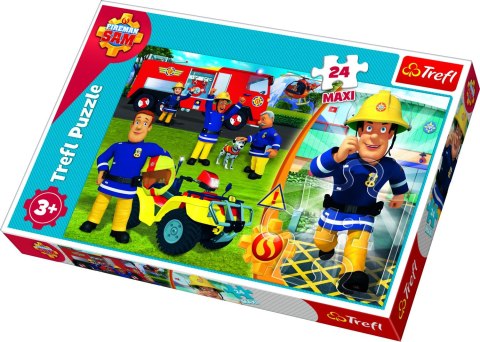 TREFL 14290 Puzzle 24 MAXI Dzielny Strażak Sam 3+* TREFL 14290 Puzzle 24 MAXI Dzielny Strażak Sam 3+*