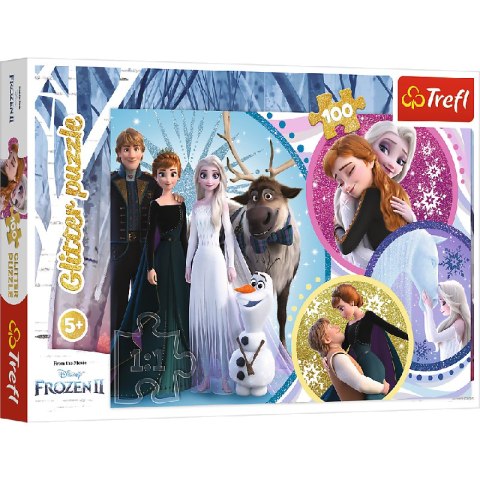 TREFL 14817 Puzzle 100 Glitter W blasku miłości TREFL 14817 Puzzle 100 Glitter W blasku miłości