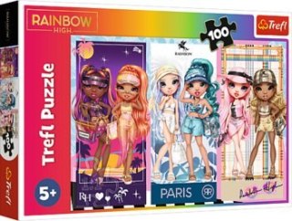 TREFL 16444 Puzzle 100 Tęczowe laleczki