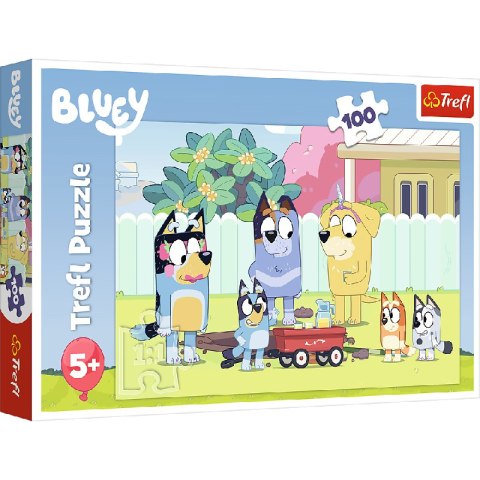 TREFL 16471 Puzzle 100 Wesoły świat Bluey TREFL 16471 Puzzle 100 Wesoły świat Bluey