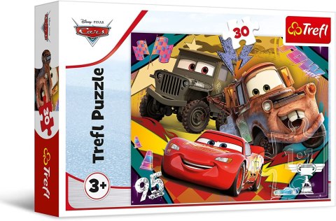 TREFL 18293 Puzzle 30 Rozpędzone samochody / Disney Cars 3 TREFL 18293 Puzzle 30 Rozpędzone samochody / Disney Cars 3
