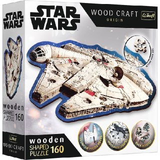 TREFL 20189 Puzzle drewniane Star Wars 160 Sokół Millenium