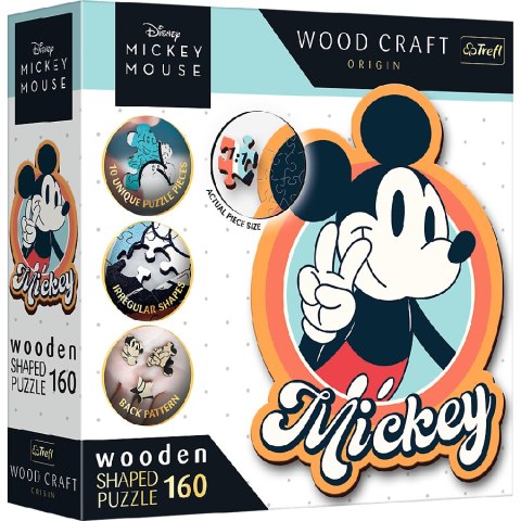 TREFL 20191 Puzzle drewniane Myszka Mickey 160 Retro TREFL 20191 Puzzle drewniane Myszka Mickey 160 Retro
